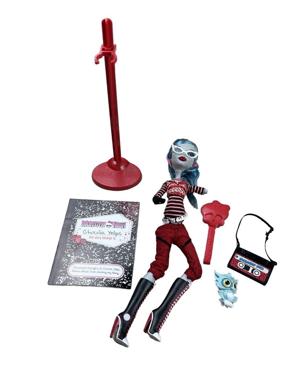 Monster High Ghoulia Yelps First Wave G1 Dolls Gold Elastics Needs Restoration